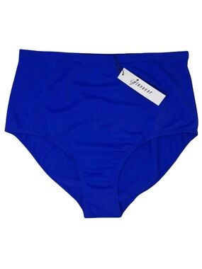 New Bikini Swim Bottoms Women's Plus Size 20W Royal Blue Jinxueer High Waist NWT